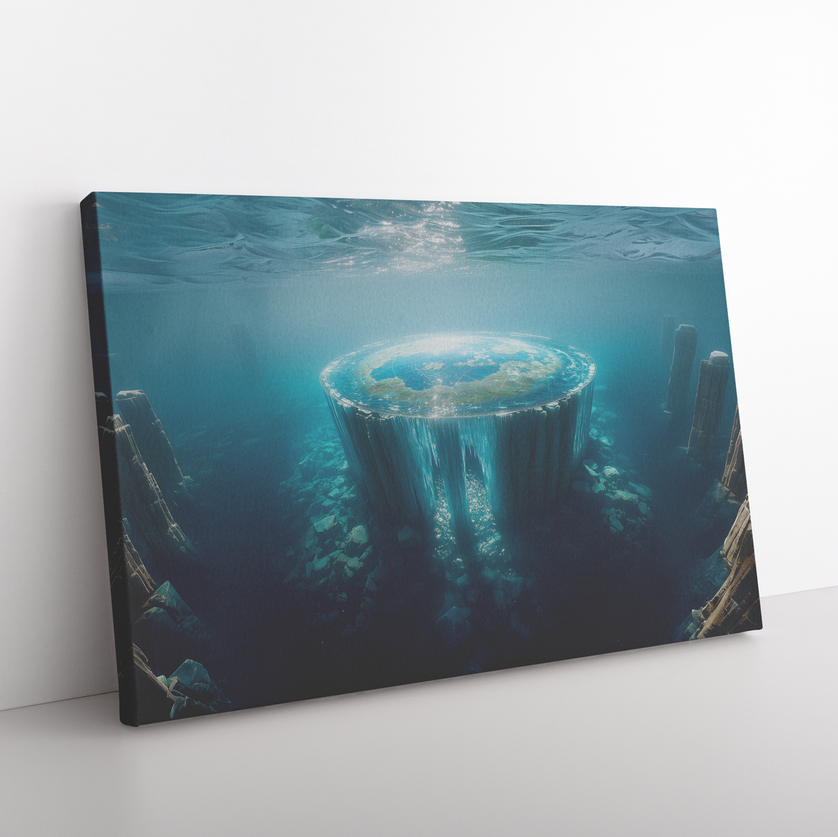 Biblical_Flat_Earth_Submerged_In_Deep_Bl_H_Rectangle_Angle_Floor_Mockup.png
