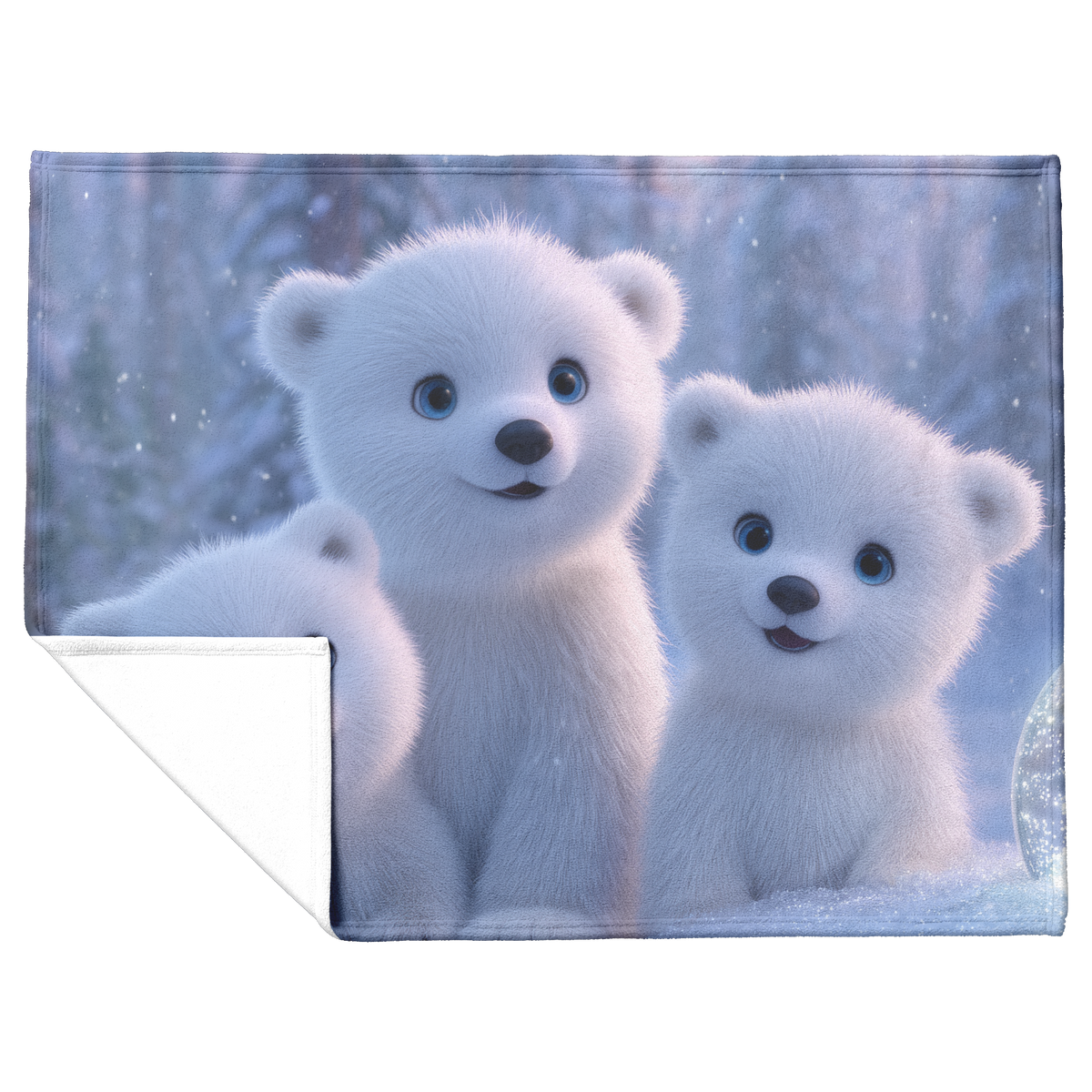 Blue_Eyed_Polar_Bear_Cubs_Building_Snow__H_Blanket_Flat_Fold_Mockup.png
