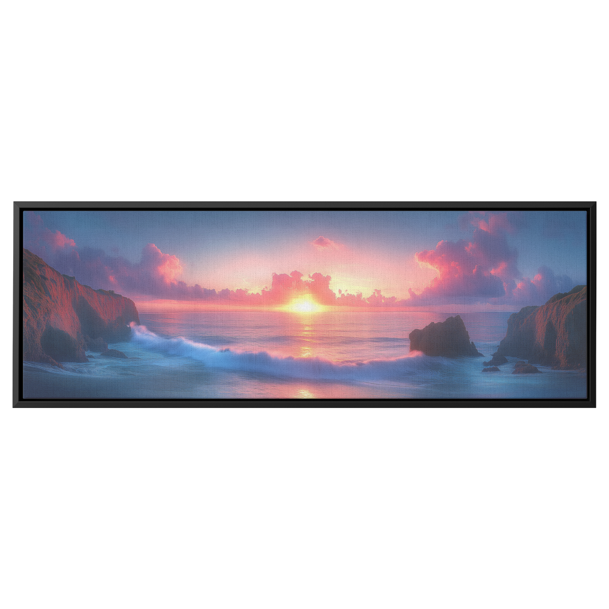 Breathtaking_Sunset_Seaside_Cliffs_Crash_Framed_Canvas_H_Panoramic_Main_Mockup.png