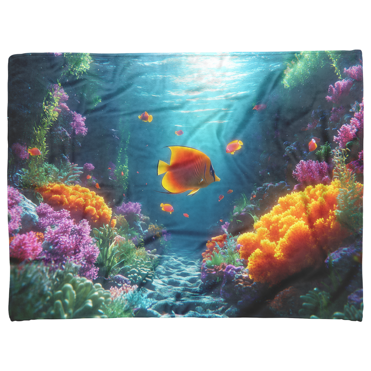 Butterflyfish_Exploring_Glowing_Underwat_H_Blanket_AS_Flat_Mockup.png
