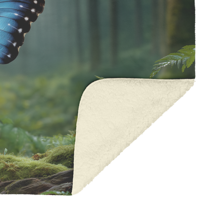 Close_Up_Morpho_Butterfly_With_Light_Ref_H_Blanket_Sherpa_Mockup.png