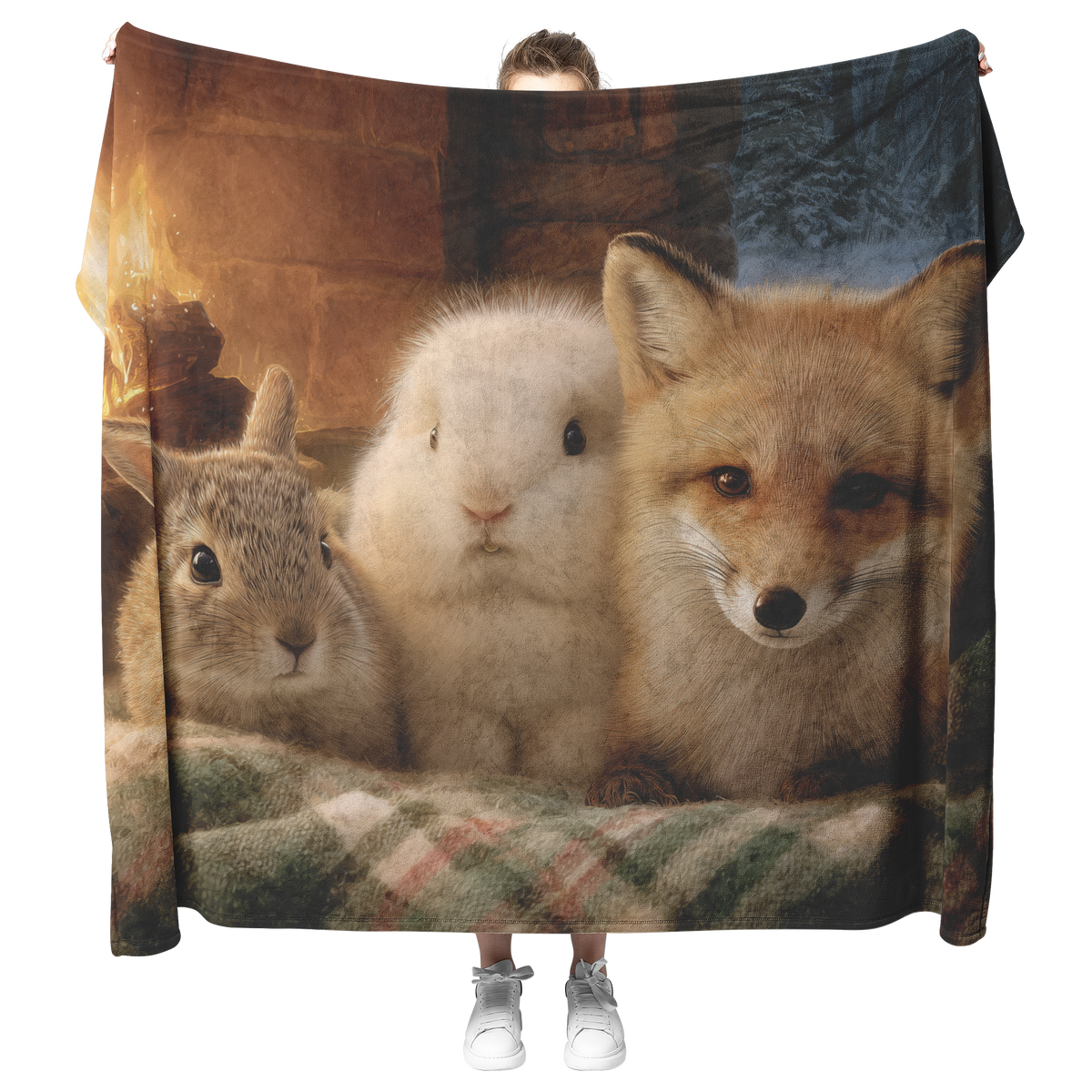 Cozy_Winter_Animals_Bundled_Under_Plaid__H_Blanket_Model_Mockup.png