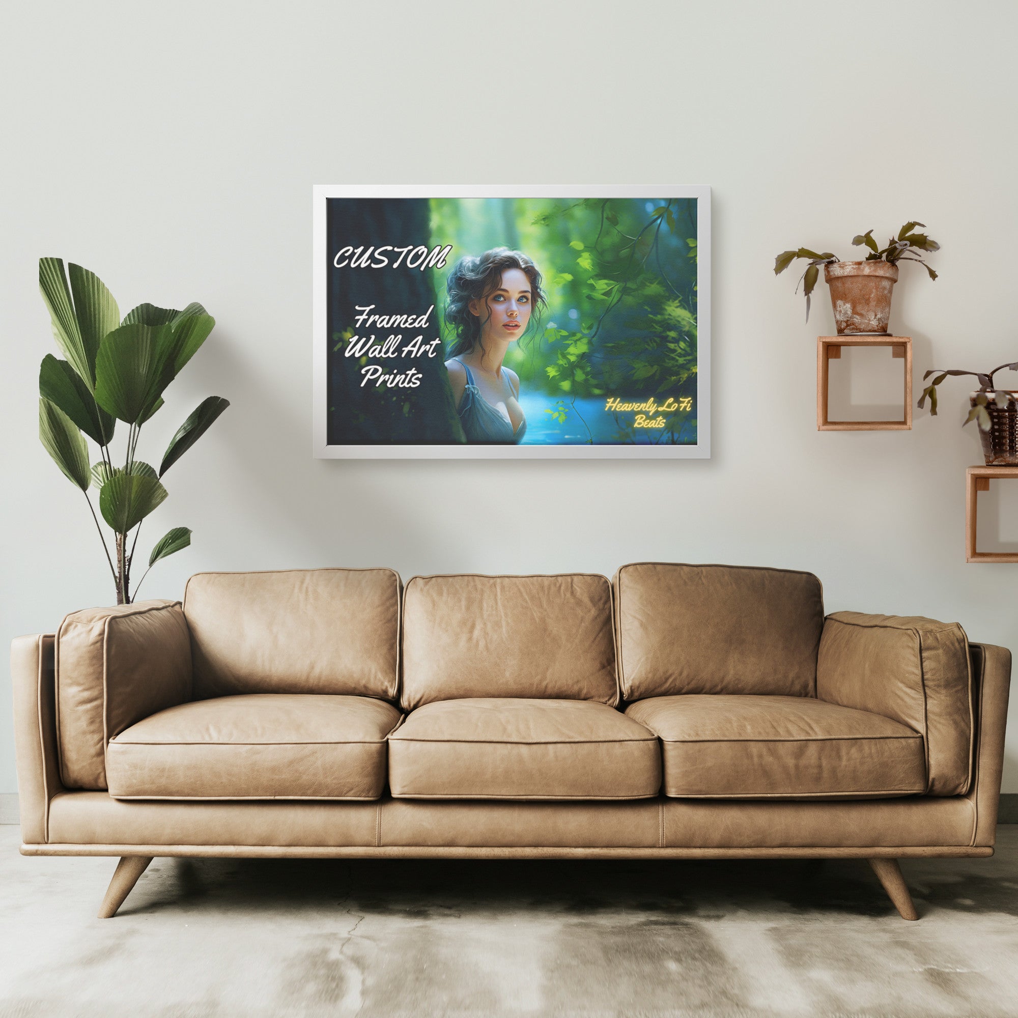 Custom Heavenly LoFi Beats Art Print