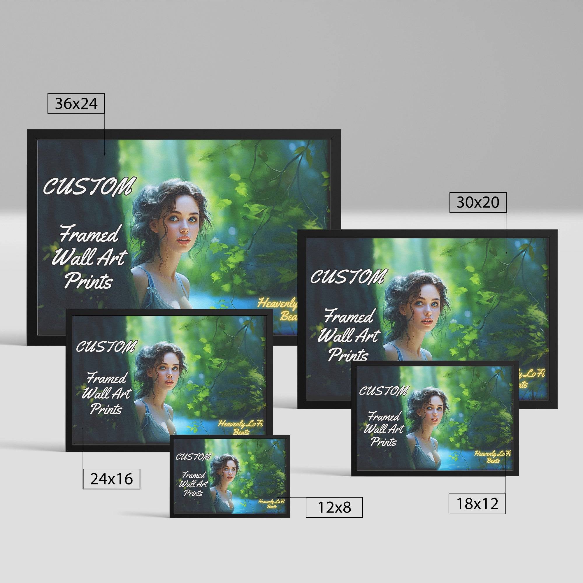 Custom Heavenly LoFi Beats Art Print