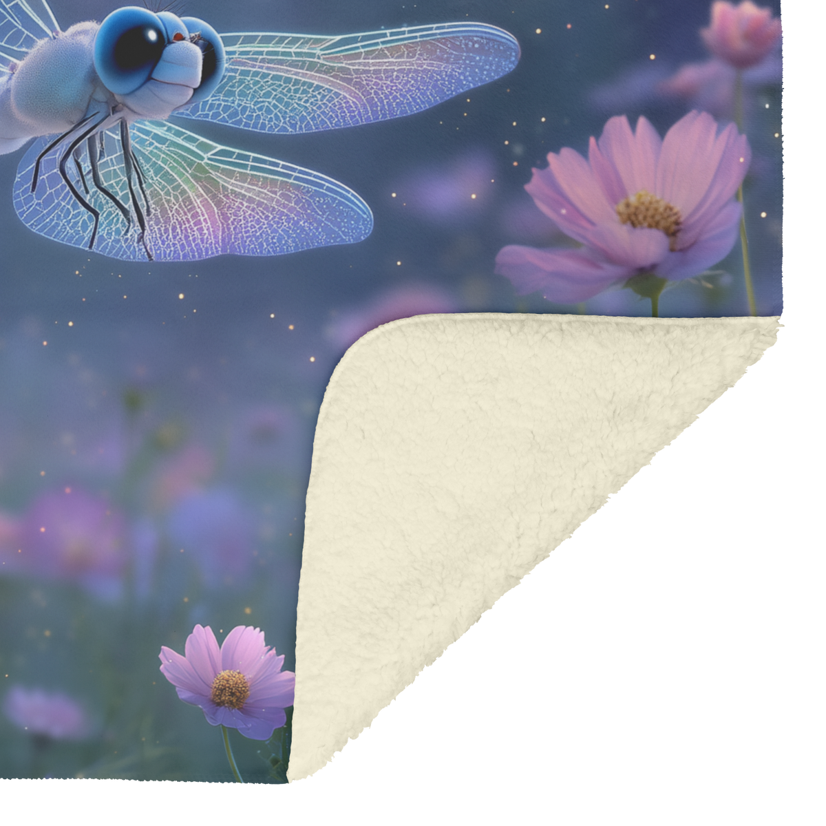 Cute_Dragonfly_With_Sparkly_Blue_Eyes_An_H_Blanket_Sherpa_Mockup.png