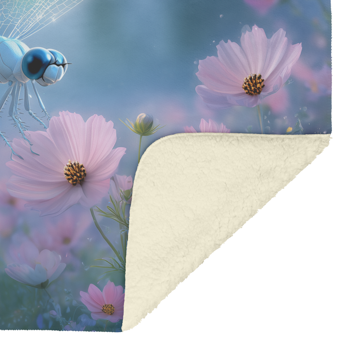 Cute_Dragonfly_With_Sparkly_Blue_Eyes_An_H_Blanket_Sherpa_Mockup.png