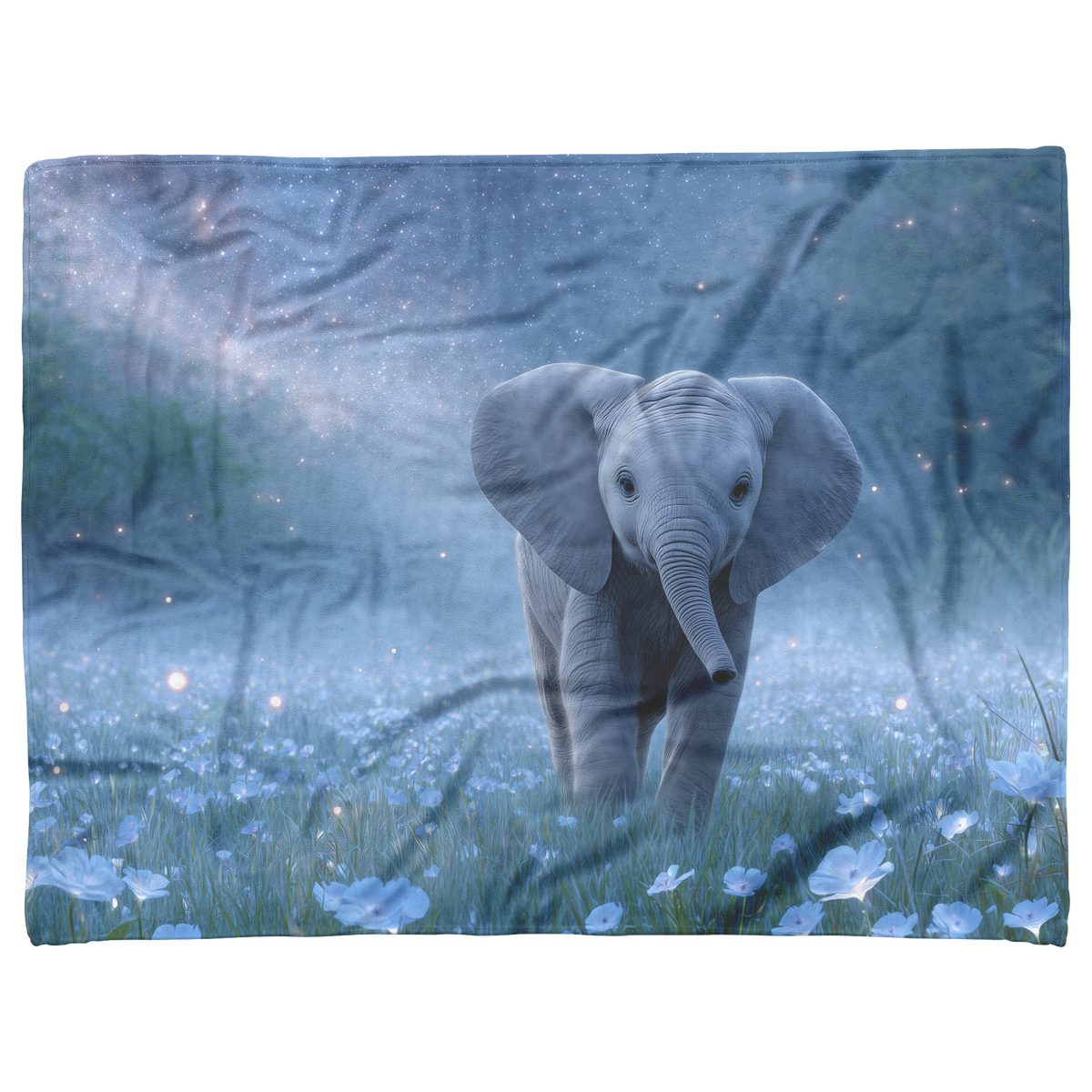 Enchanted_Baby_Elephant_In_Field_Of_Star_H_Blanket_AS_Flat_Mockup.png