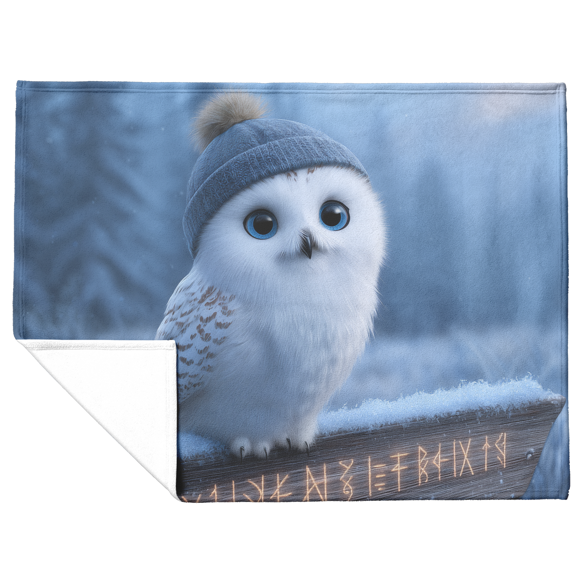 Enchanted_Snowy_Owl_With_Blue_Eyes_Weari_H_Blanket_Flat_Fold_Mockup.png