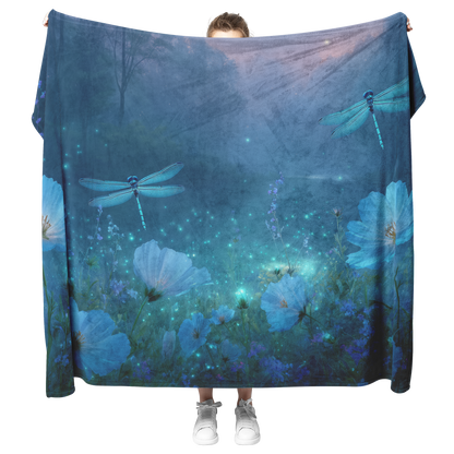 Fantasy_Garden_Scene_With_Tiny_Blue_Eyed_H_Blanket_Model_Mockup.png