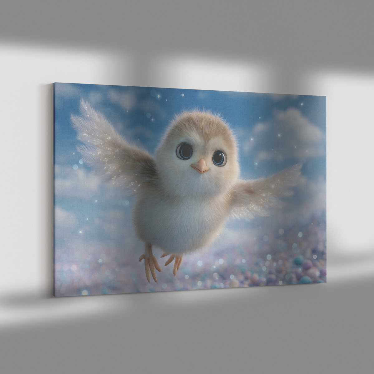 Fluffy_Baby_Chick_with_Blue_Eyes_and_Spa_H_Rectangle_Dramatic_Shadow_Mockup.png_15406690