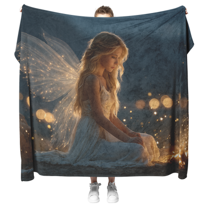 Girl_With_Glowing_Wings_Sitting_Beside_G_H_Blanket_Model_Mockup.png