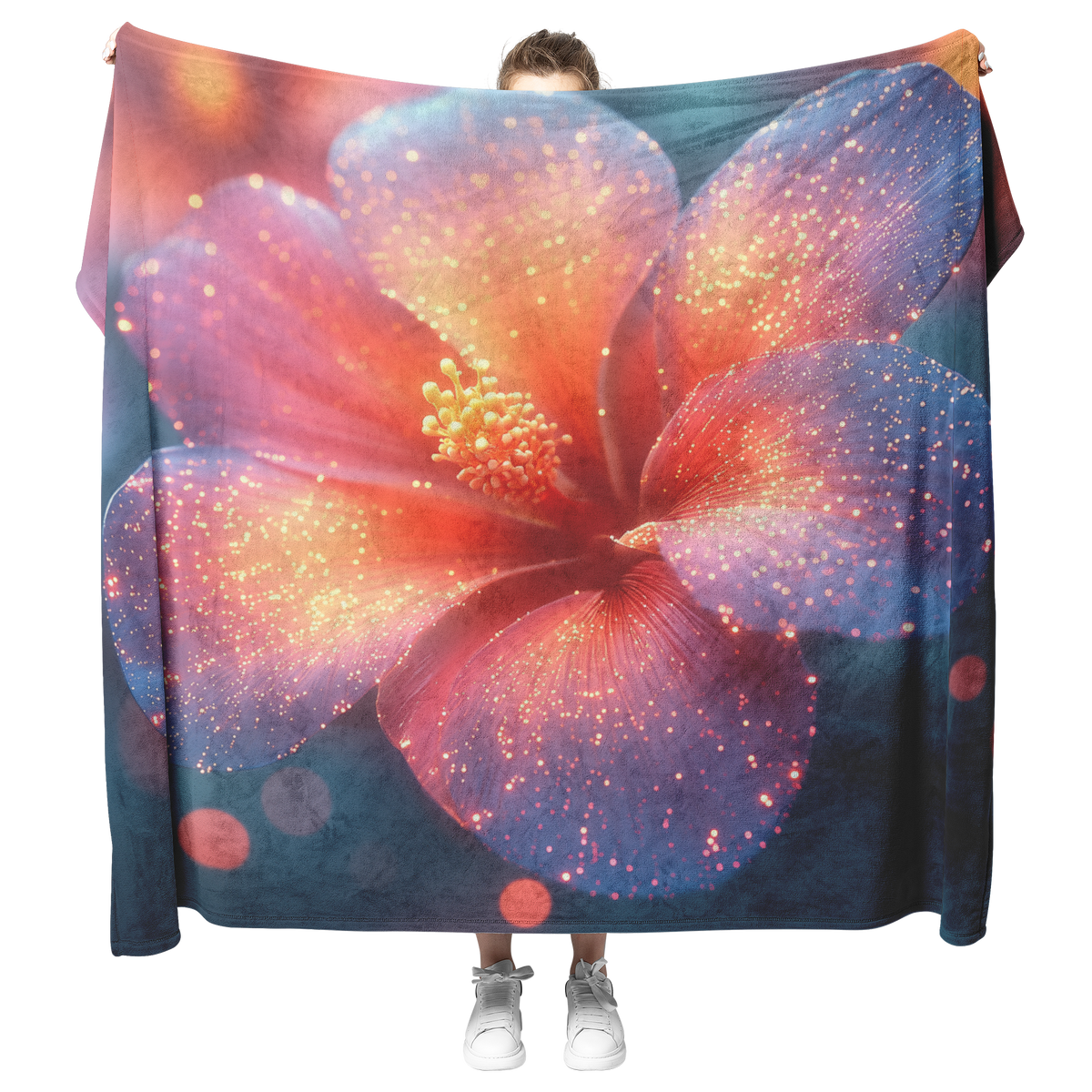 Glowing_Abstract_Tropical_Flowers_With_S_H_Blanket_Model_Mockup.png