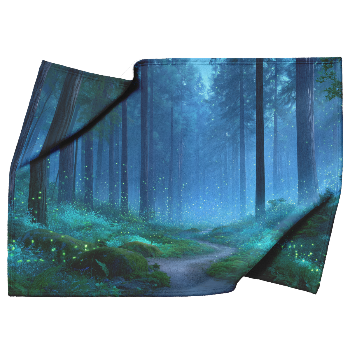 Glowing_Enchanted_Forest_With_Sparkling__H_Blanket_Top_Bottom_Folds_Mockup.png