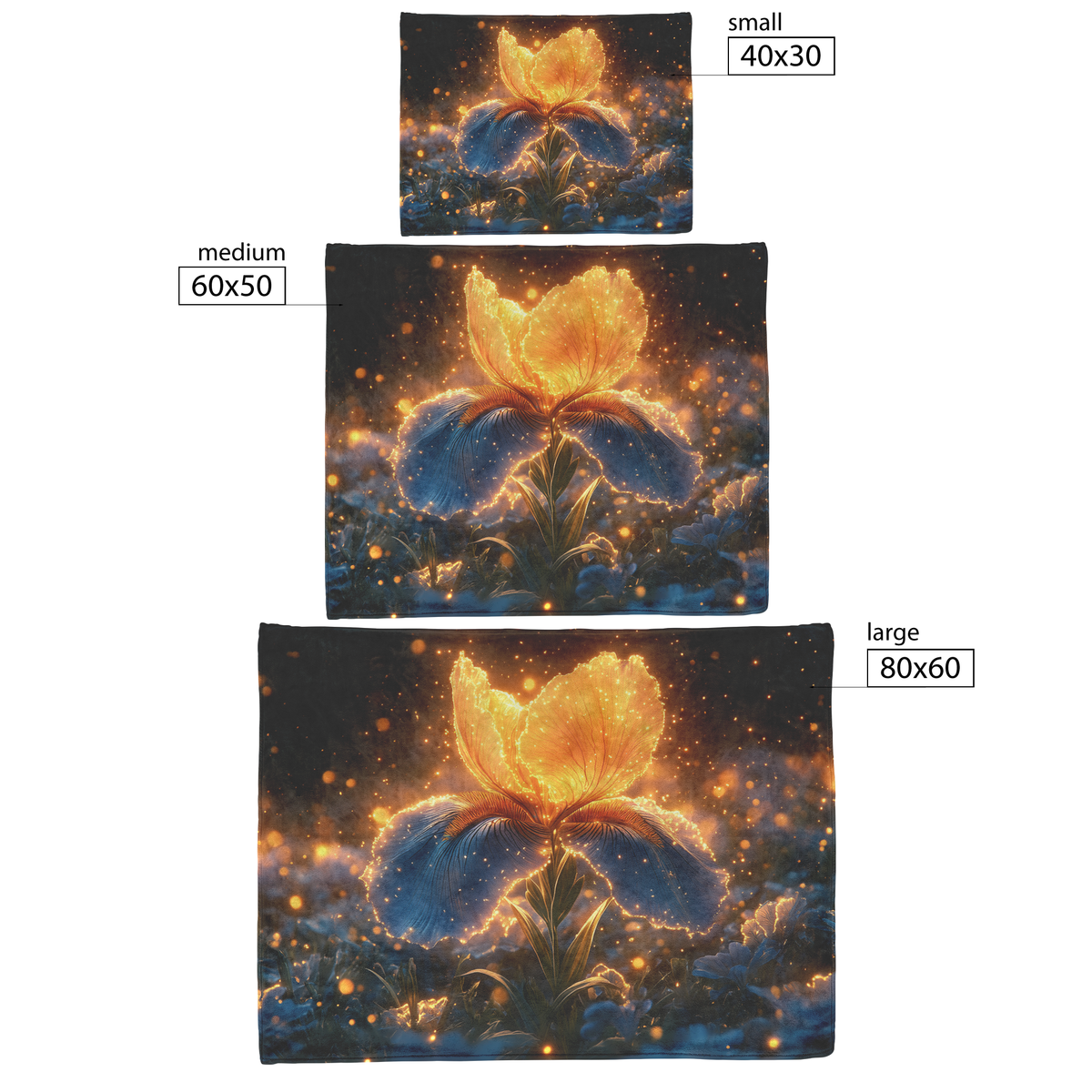 Glowing_Iris_in_Misty_Field_with_Sparkle_H_Blanket_Size_Options_Mockup.png