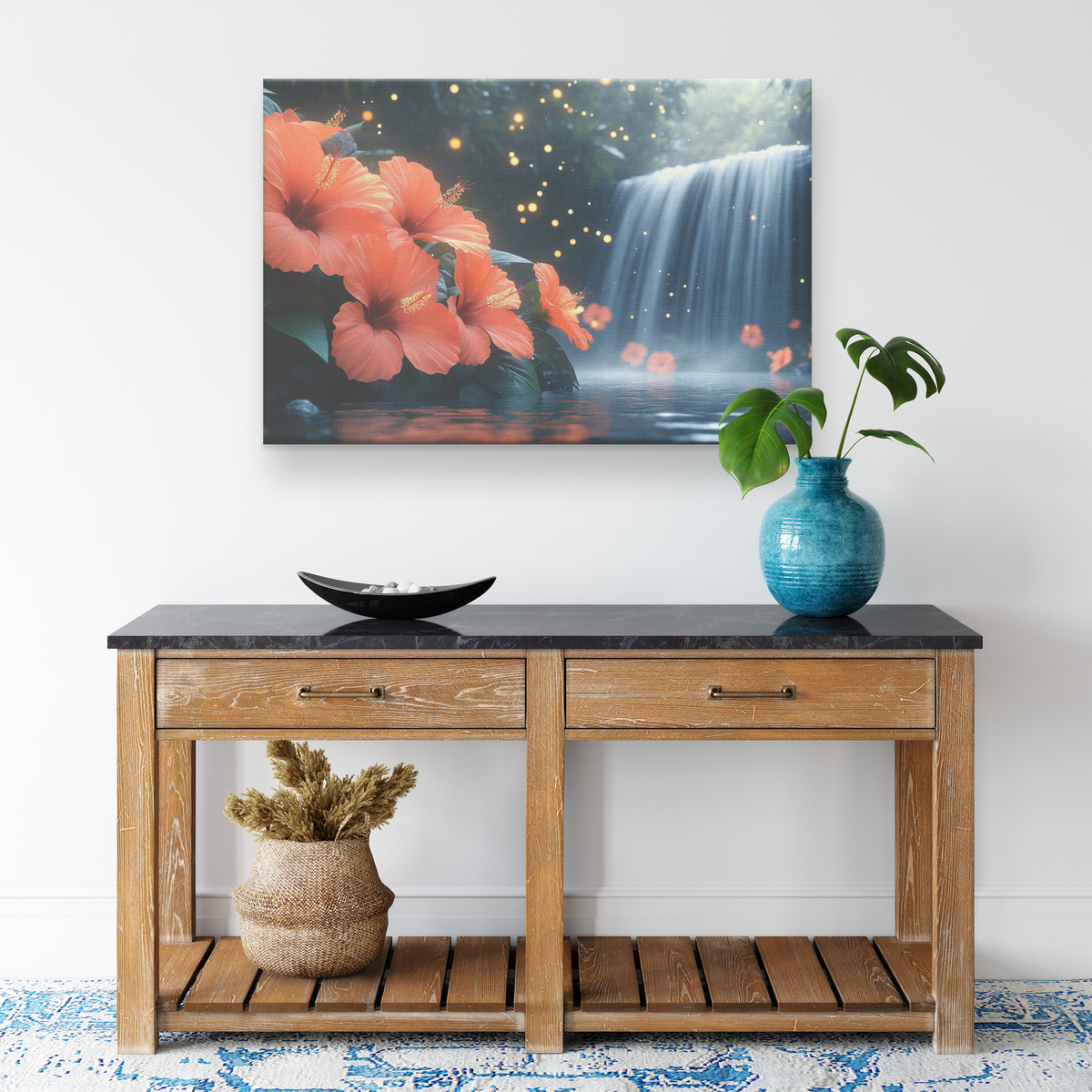 Glowing_Orange_Hibiscus_Flowers_Blooming_H_Rectangle_Smaller_Lifestyle_Mockup.png