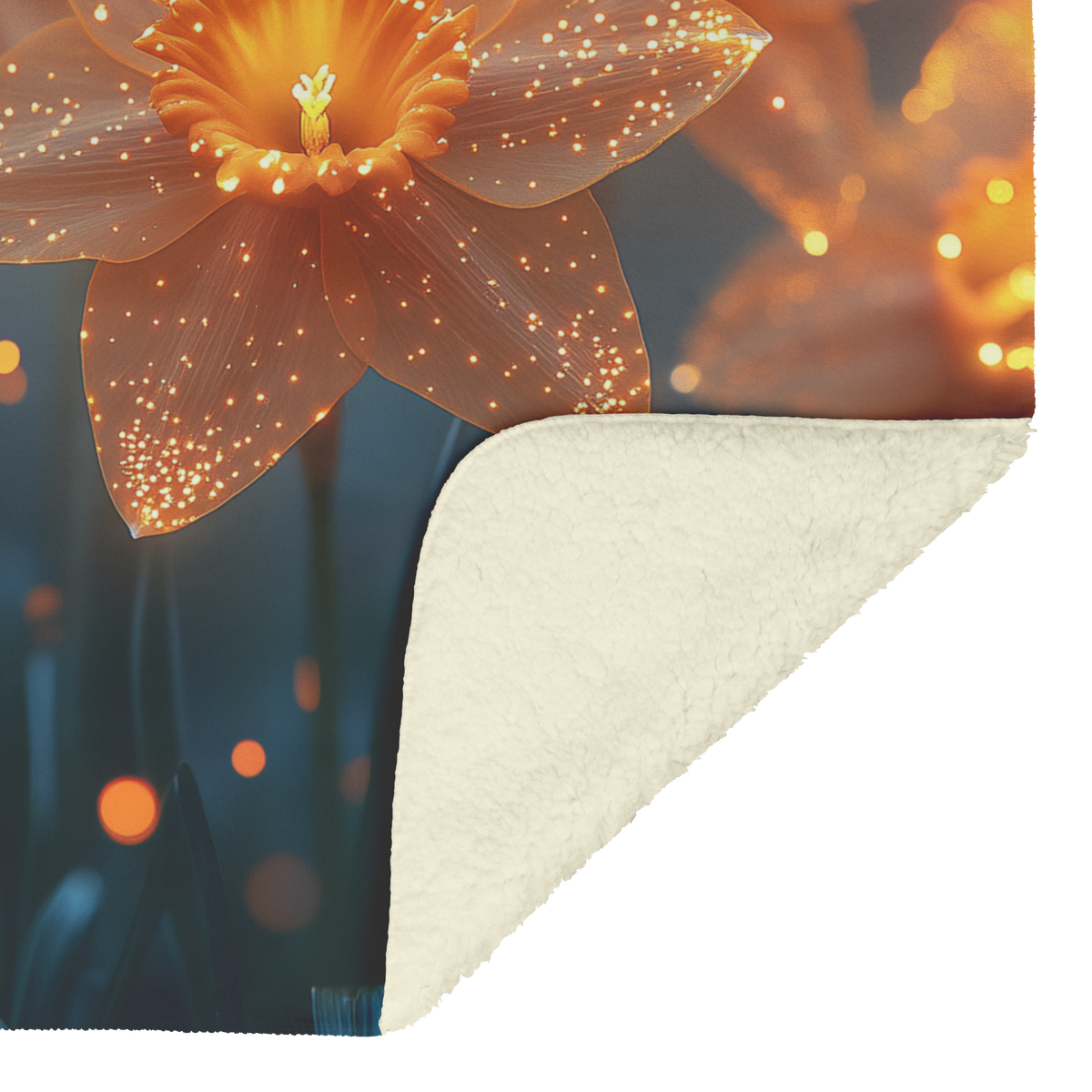 Glowing_Yellow_Daffodils_Morning_Light_F_H_Blanket_Sherpa_Mockup.png