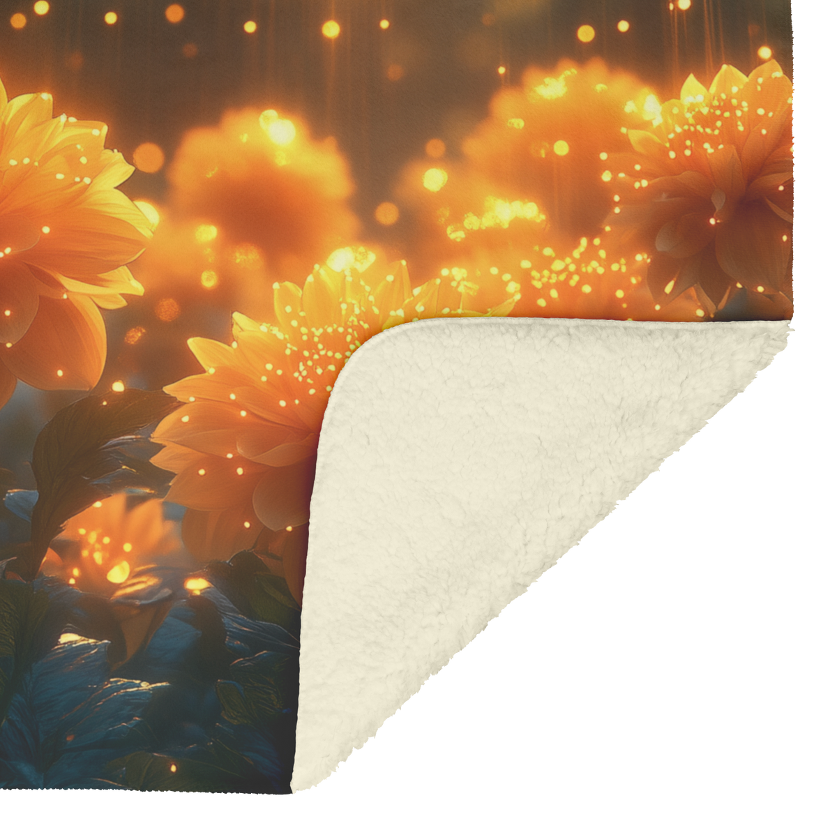 Glowing_Yellow_Dahlias_in_Forest_with_Li_H_Blanket_Sherpa_Mockup.png