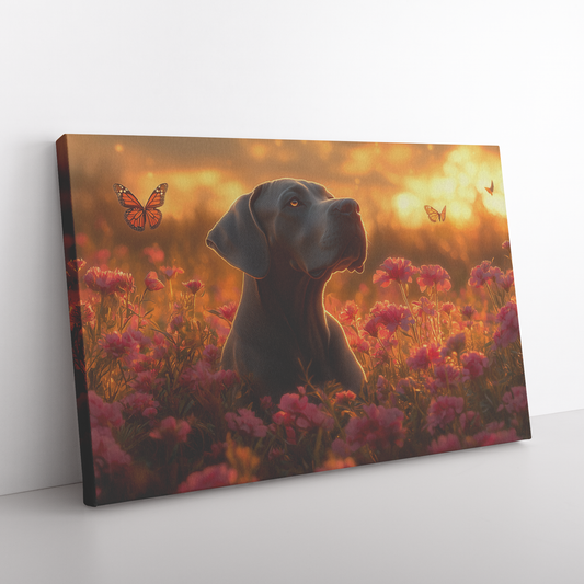 Great_Dane_Puppy_Sitting_in_Glowing_Wild_H_Rectangle_Angle_Floor_Mockup.png