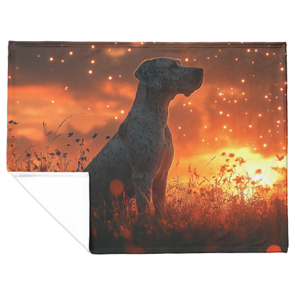 Great_Dane_Silhouetted_on_Glowing_Hillto_H_Blanket_Flat_Fold_Mockup.png