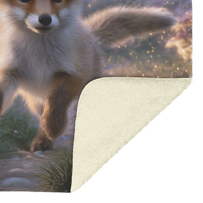 Magical_Fox_Cub_Running_Through_Glowing__H_Blanket_Sherpa_Mockup.png