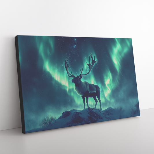 Majestic_Caribou_Standing_on_Snowy_Mount_H_Rectangle_Angle_Floor_Mockup.png