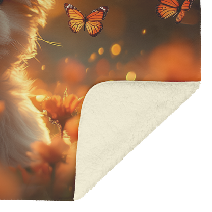 Maltese_Puppy_Playing_in_Glowing_Wildflo_H_Blanket_Sherpa_Mockup.png