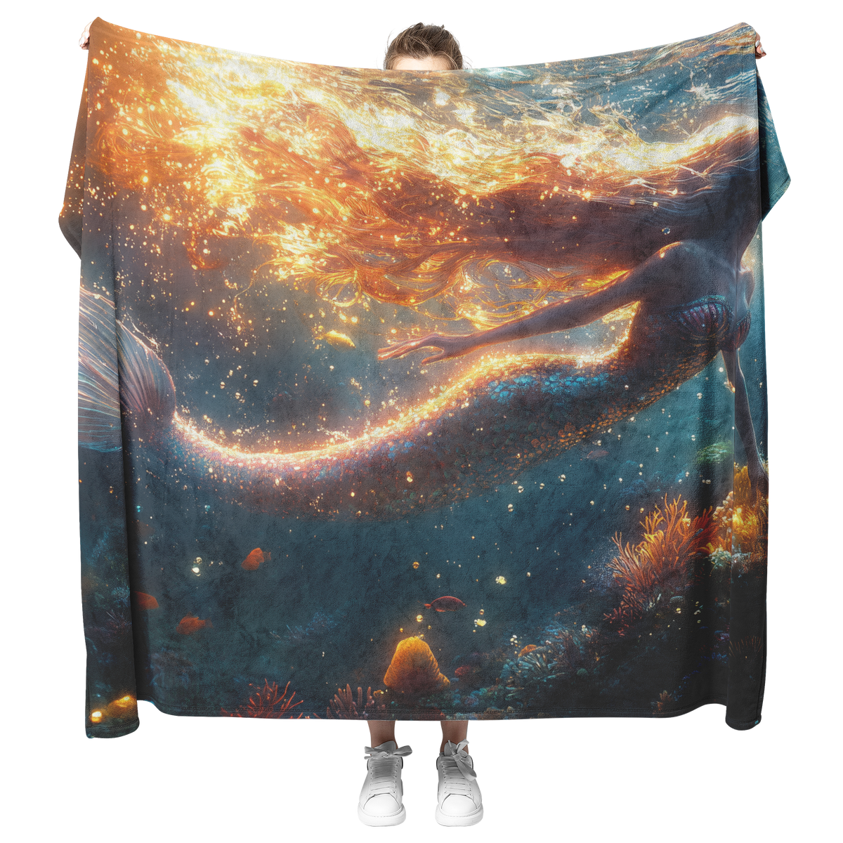 Mermaid_with_Iridescent_Hair_Swimming_Th_H_Blanket_Model_Mockup.png