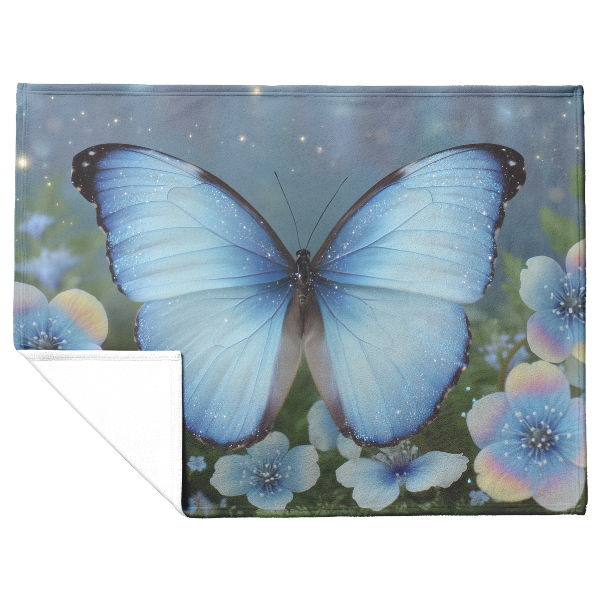 Morpho_Butterfly_With_Glitter_Wings_And__H_Blanket_Flat_Fold_Mockup.png