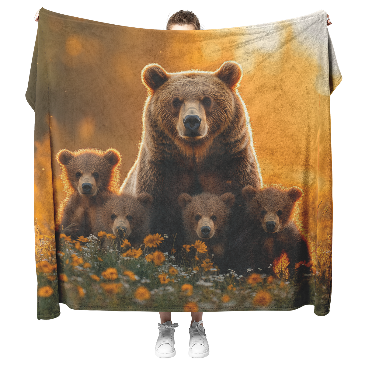 Mother_Grizzly_Bear_and_Cubs_Walking_in__H_Blanket_Model_Mockup.png