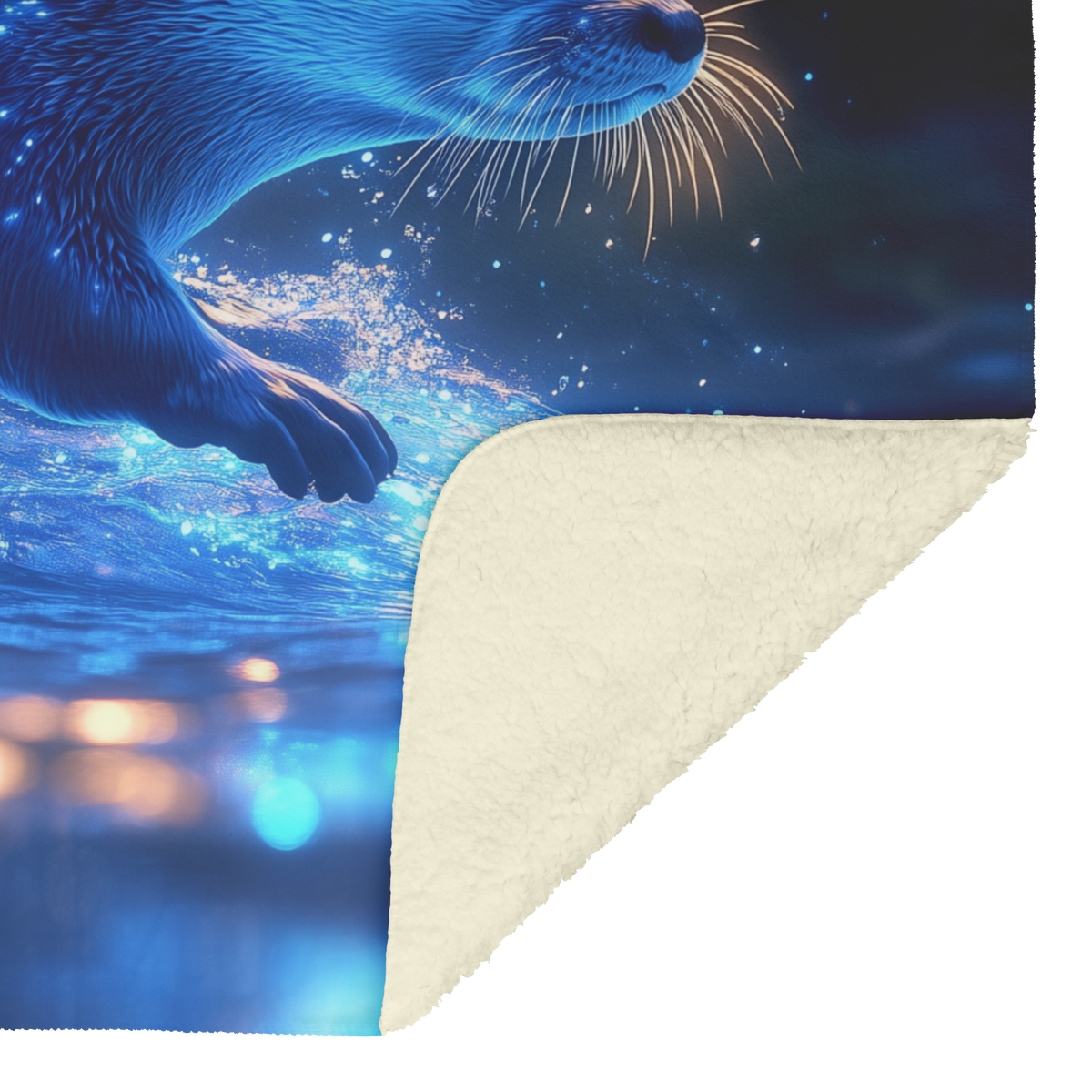 Otter_Diving_Into_a_Glowing_Bioluminesce_H_Blanket_Sherpa_Mockup.png