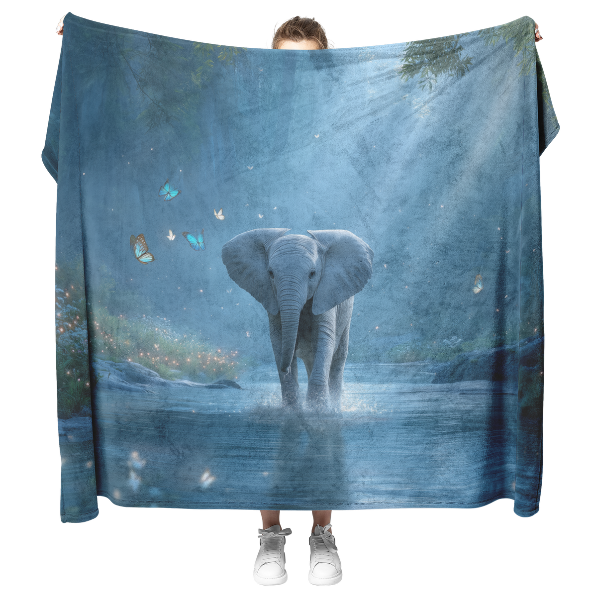 Photorealistic_Baby_Elephant_Splashing_I_H_Blanket_Model_Mockup.png