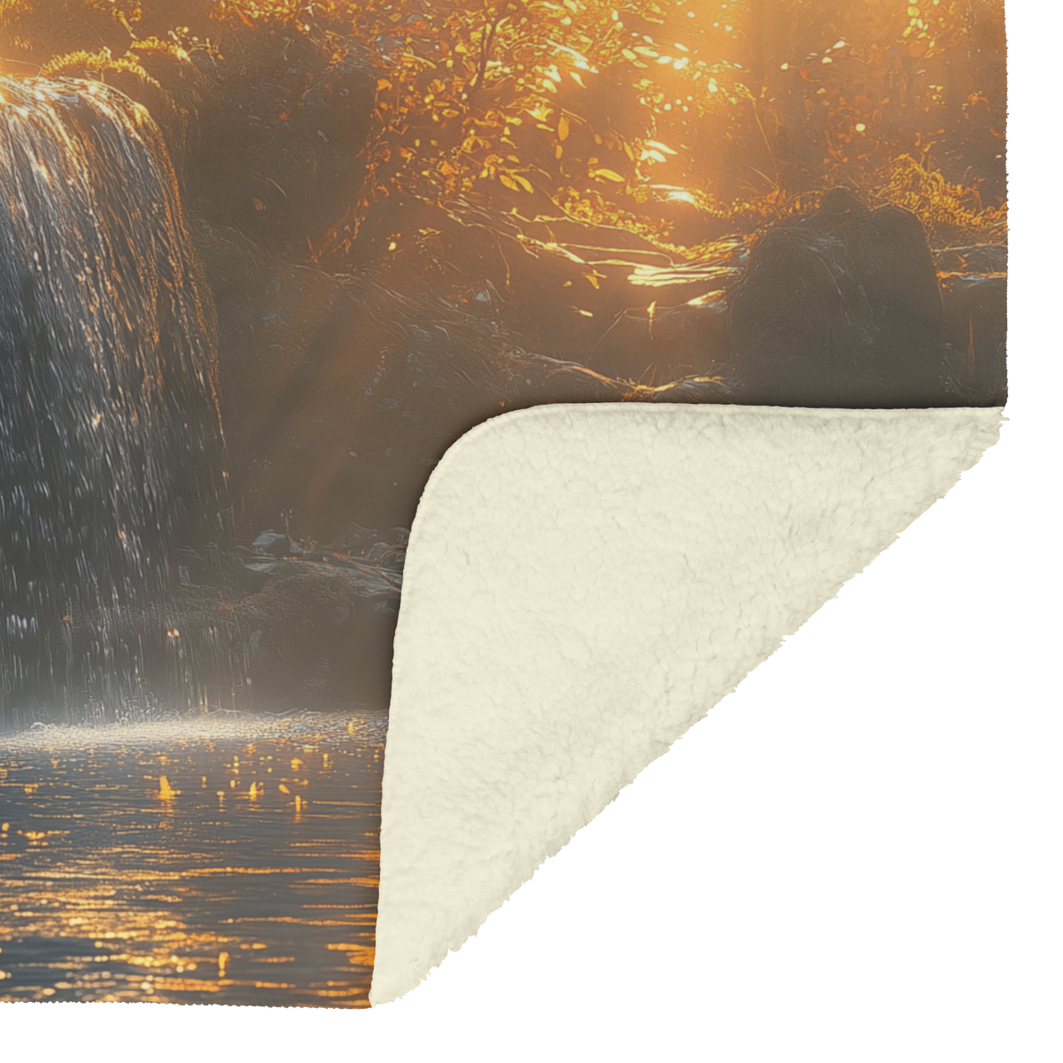 Red_Panda_Standing_Near_a_Glowing_Waterf_H_Blanket_Sherpa_Mockup.png