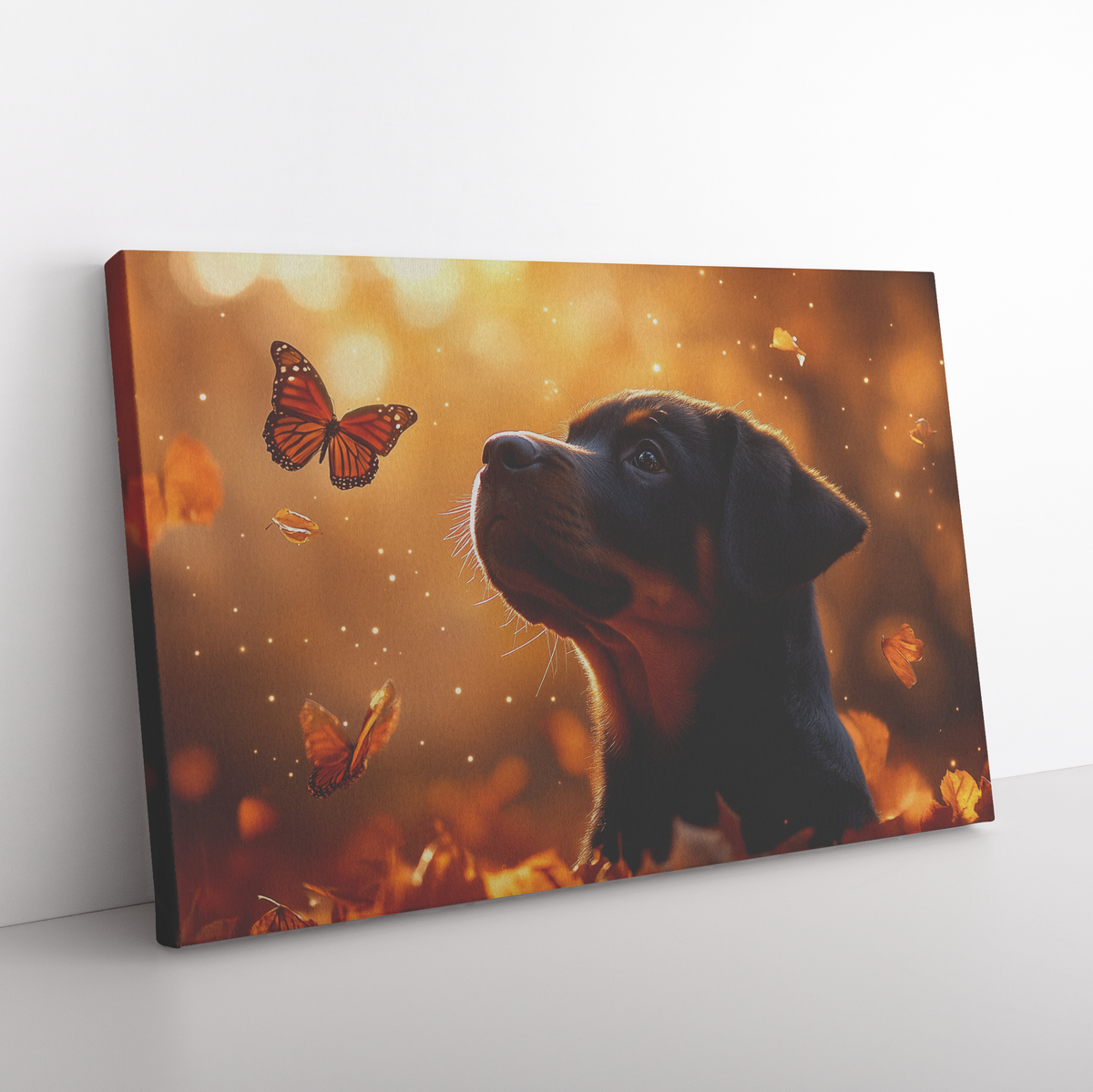 Rottweiler_Puppy_Sitting_in_a_Vibrant_Au_H_Rectangle_Angle_Floor_Mockup.png