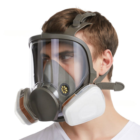 Image of Anti-Fog 6800 Smoke Gas Mask Industrial Painting Spraying Respirator Safety Work Filter Dust Proof Full Face Formaldehyde Protection