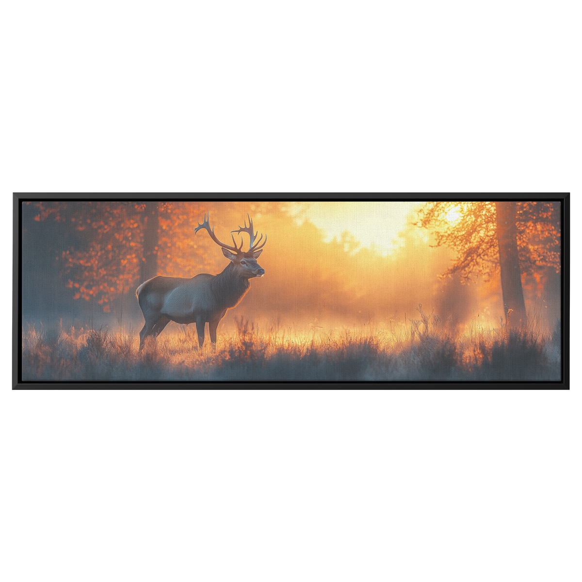 Serene_Woodland_Majestic_Stag_in_Misty_F_Framed_Canvas_H_Panoramic_Main_Mockup.png
