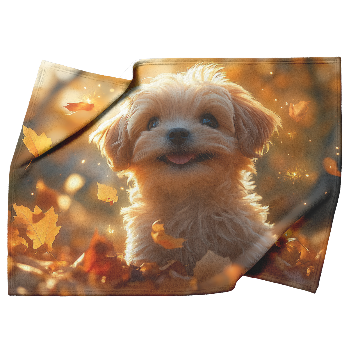 Shih_Tzu_Puppy_Playing_in_Glowing_Autumn_H_Blanket_Top_Bottom_Folds_Mockup.png
