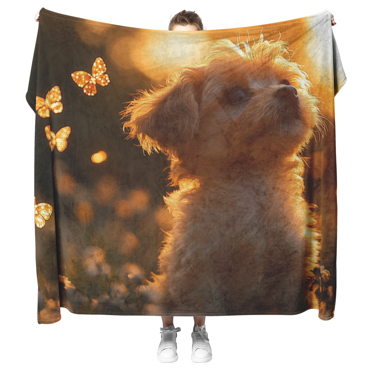 Shih_Tzu_Puppy_Sitting_in_Glowing_Sunlit_H_Blanket_Model_Mockup.png