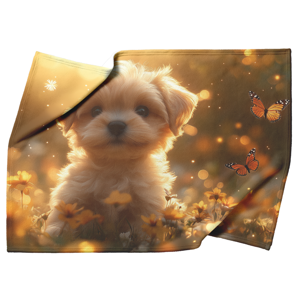 Shih_Tzu_Puppy_Sitting_in_Glowing_Sunlit_H_Blanket_Top_Bottom_Folds_Mockup.png