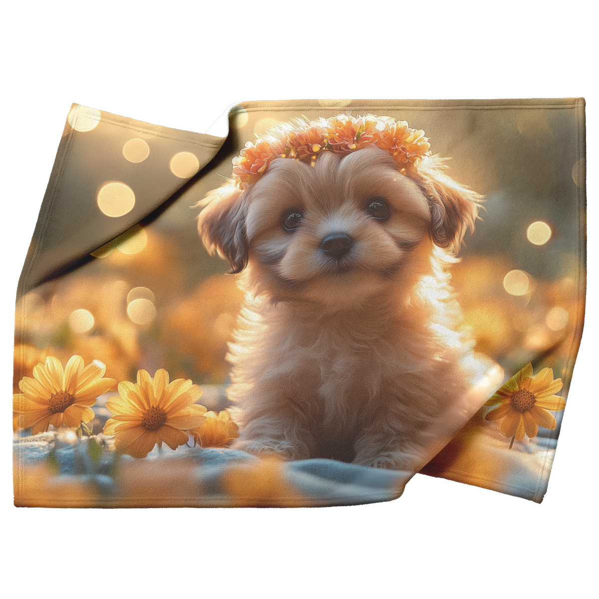 Shih_Tzu_Puppy_Wearing_Glowing_Flower_Cr_H_Blanket_Top_Bottom_Folds_Mockup.png