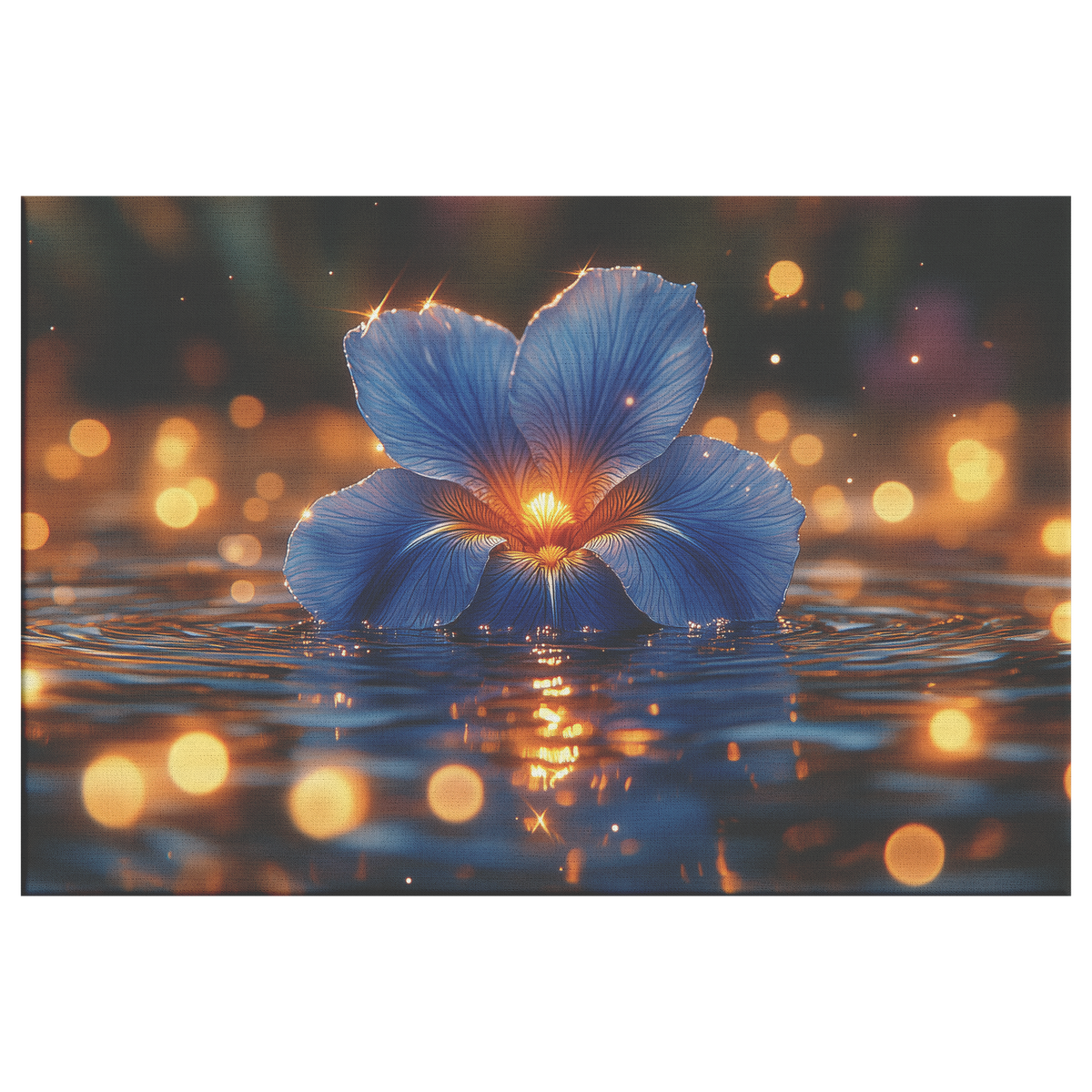 Single_Glowing_Blue_Iris_on_Crystal_Pond_H_Rectangle_Main_Mockup.png
