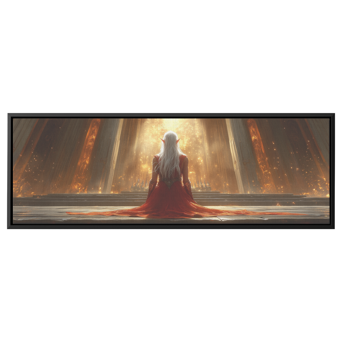 Solemn_Blood_Elf_Paladin_Kneeling_Grand__Framed_Canvas_H_Panoramic_Main_Mockup.png