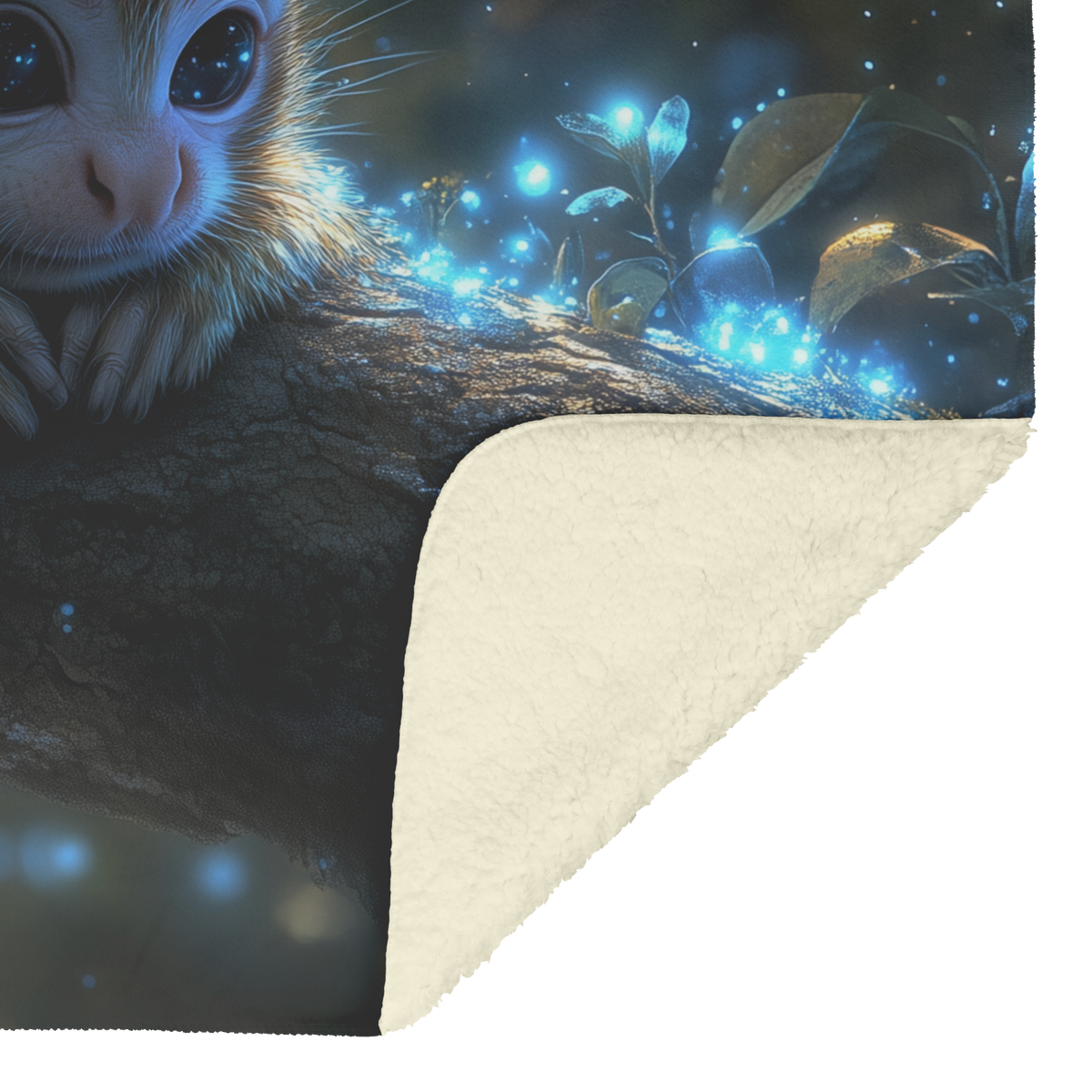 Squirrel_Monkey_Resting_in_Glowing_Biolu_H_Blanket_Sherpa_Mockup.png