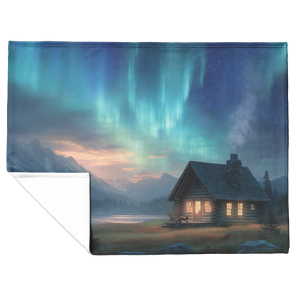 Storybook_Log_Cabin_Under_Glowing_Northe_H_Blanket_Flat_Fold_Mockup.png