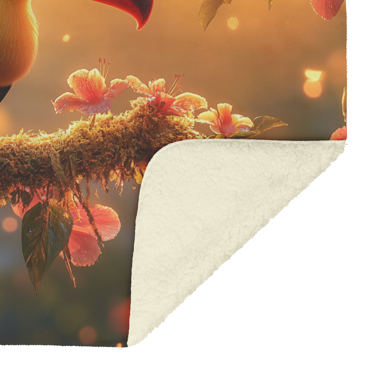 Toucan_on_Glowing_Mossy_Branch_with_Trop_H_Blanket_Sherpa_Mockup.png