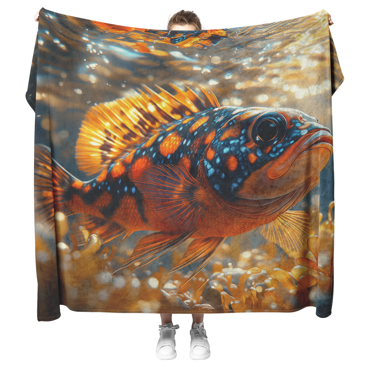 Triggerfish_Resting_Near_Glowing_Sea_Gra_H_Blanket_Model_Mockup.png