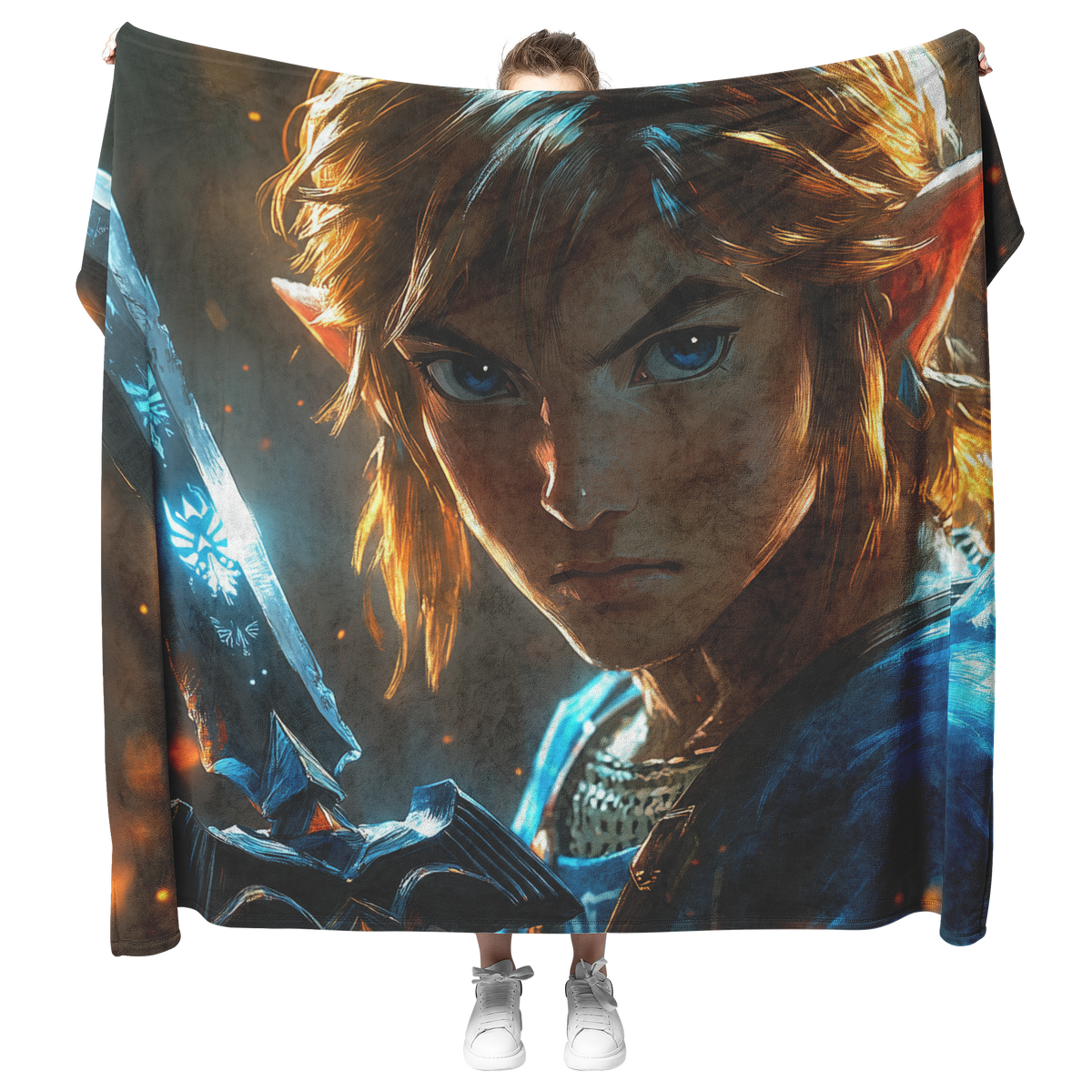 Vibrant_Design_of_Link_With_Master_Sword_H_Blanket_Model_Mockup.png