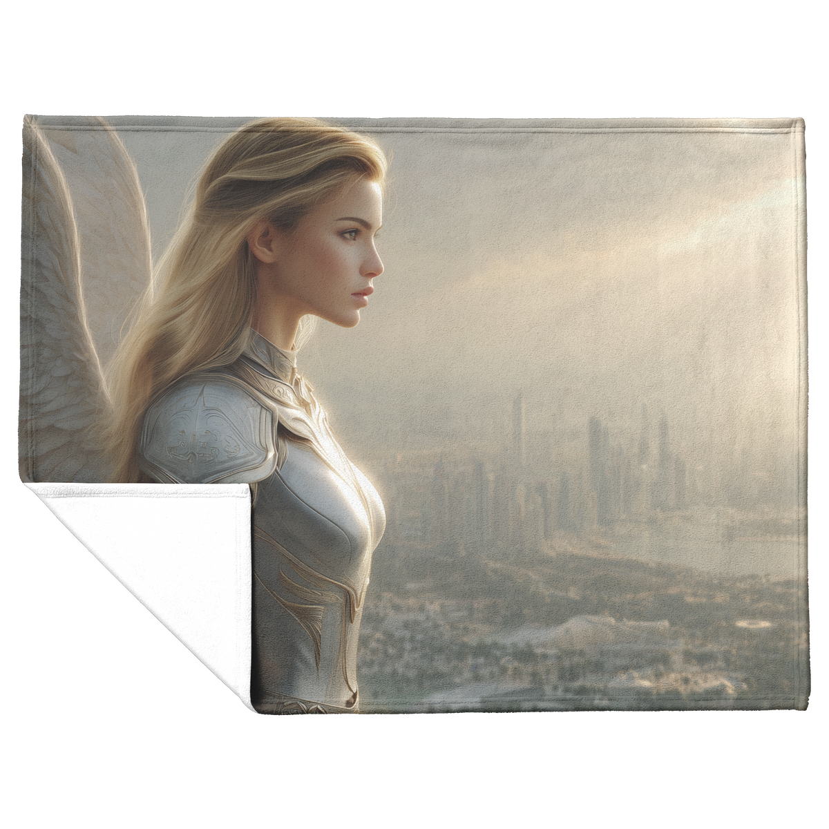 Warrior_Guardian_Angel_In_Silver_Armor_W_H_Blanket_Flat_Fold_Mockup.png