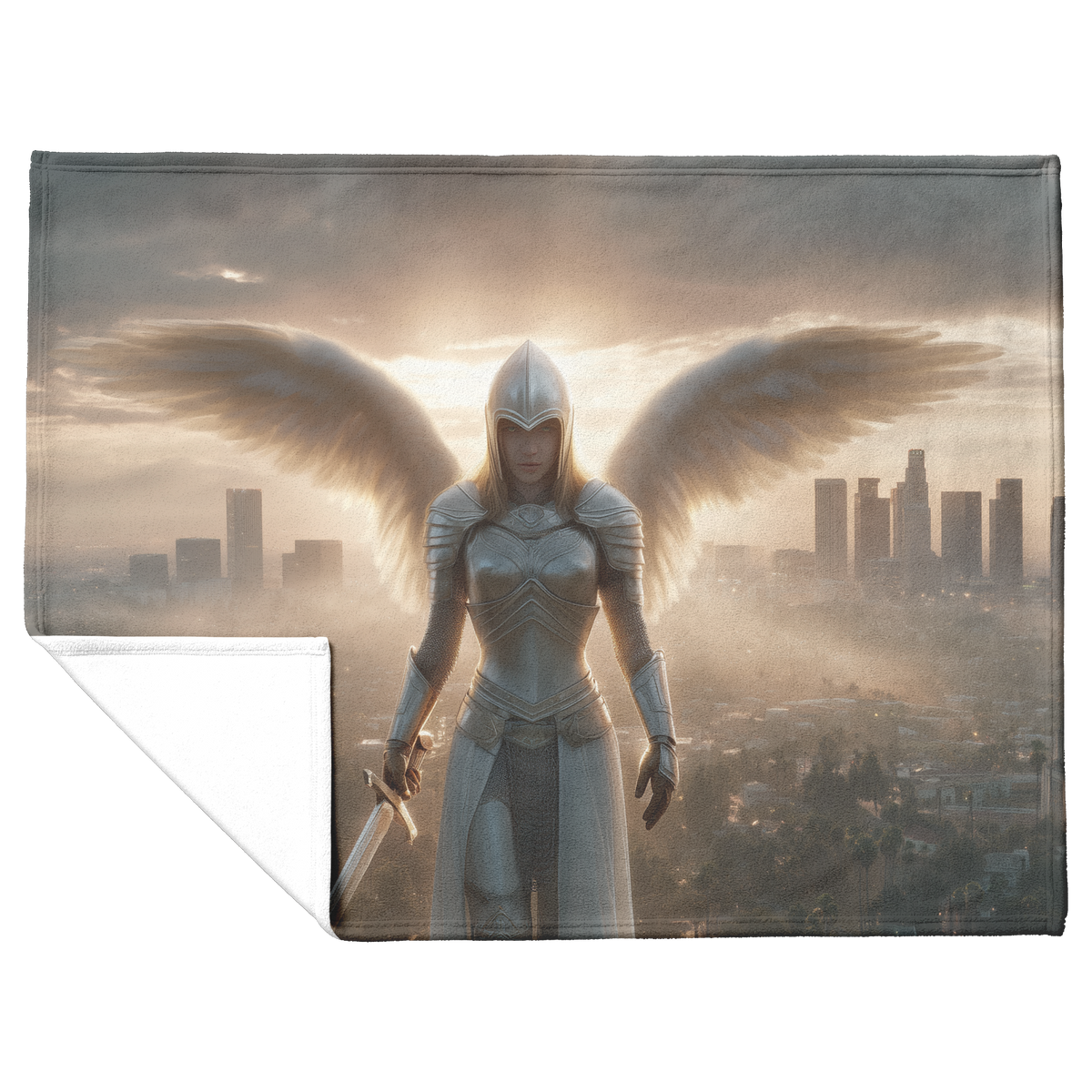Warrior_Guardian_Angel_In_Silver_Armor_W_H_Blanket_Flat_Fold_Mockup.png
