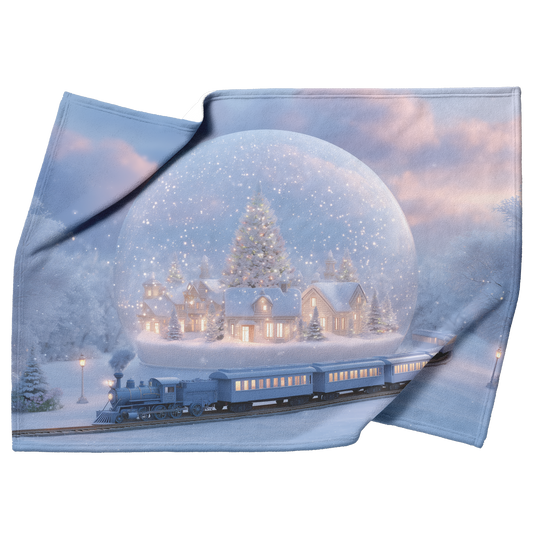Whimsical_Toy_Train_Circling_Glowing_Sno_H_Blanket_Top_Bottom_Folds_Mockup.png