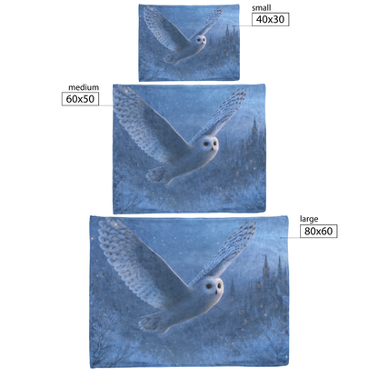 White_Owl_With_Glowing_Feathers_And_Star_H_Blanket_Size_Options_Mockup.png